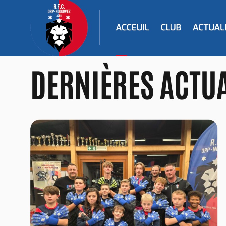 Le RFC Orp-Noduwez lance son nouveau site : une nouvelle ère pour la communication du club !
