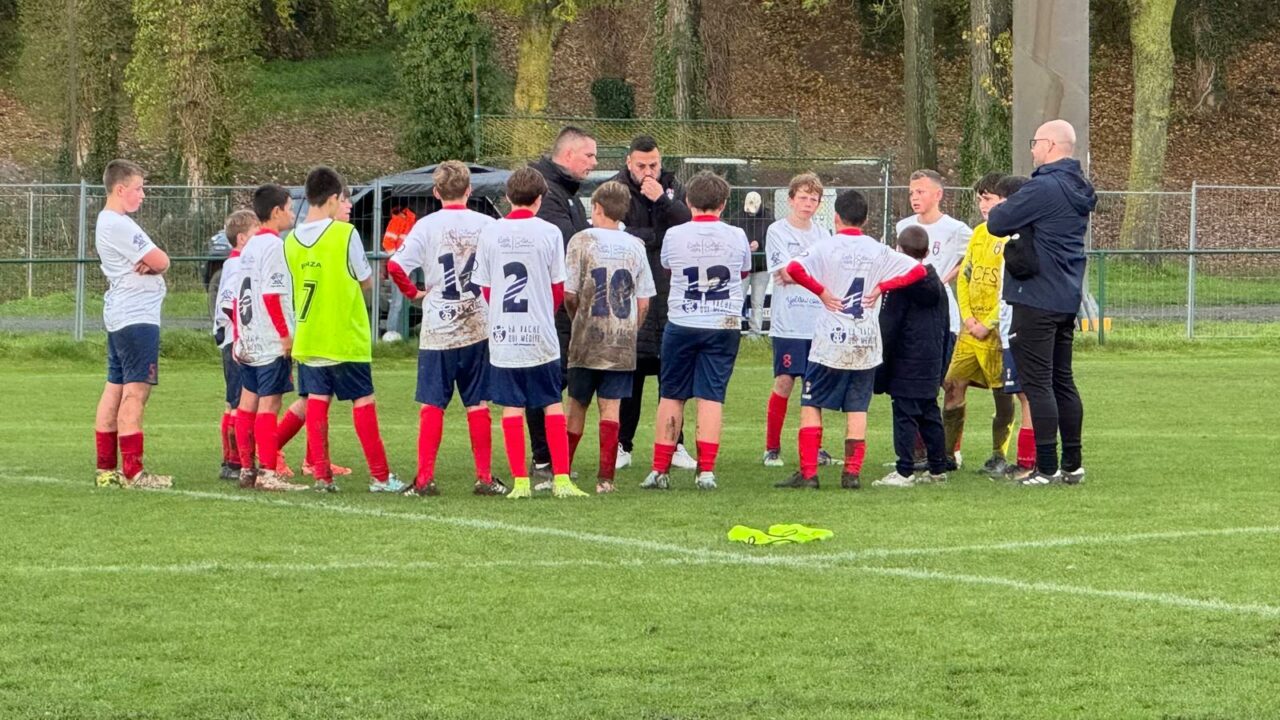 U14 : DU CŒUR ET DU JEU MALGRÉ UNE COURTE DÉFAITE FACE À MONT-SAINT-GUIBERT