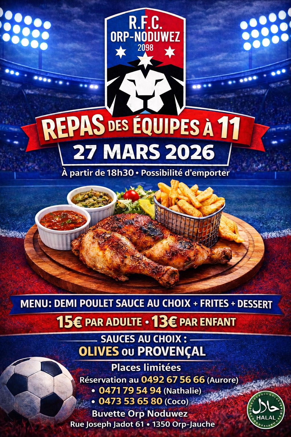 Convivialité et Gourmandise : Participez au Souper des Équipes à 11 le 27 Mars !